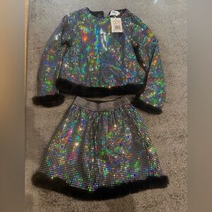 Sparkling Silver Kids Lola and the boys too and skirt